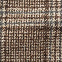 Sport Coat - Mixed Brown-Grey Stretch Wool-Alpaca Blend Glen check 9084 OMJ Clothing