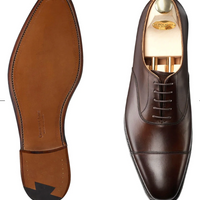 Crockett & Jones Hallam Cap-Toe Shoe in Dark Brown