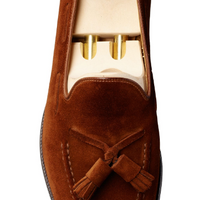 Crockett & Jones Cavendish Brown Suede Loafer with Tassle