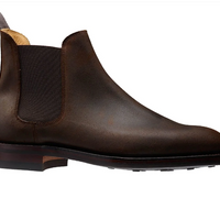 Crockett & Jones Dark Brown Suede Chelsea Boot