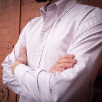 Red Stripe Oxford OMJ Clothing