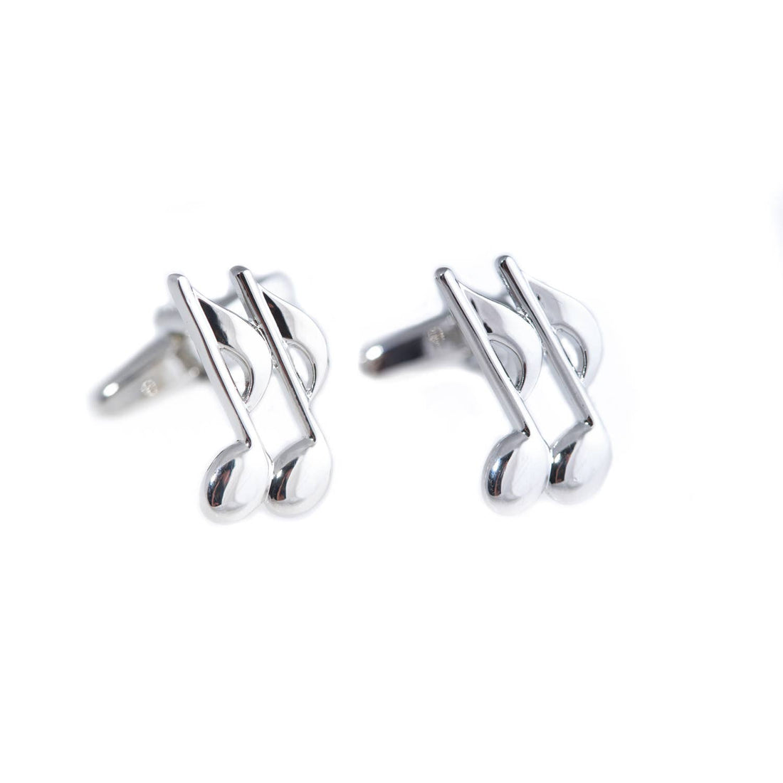 Rhodium Music Cufflinks