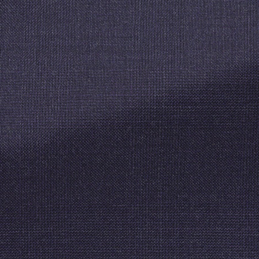 Suit - Loro Piana Aubergine Wool Glencheck 5948