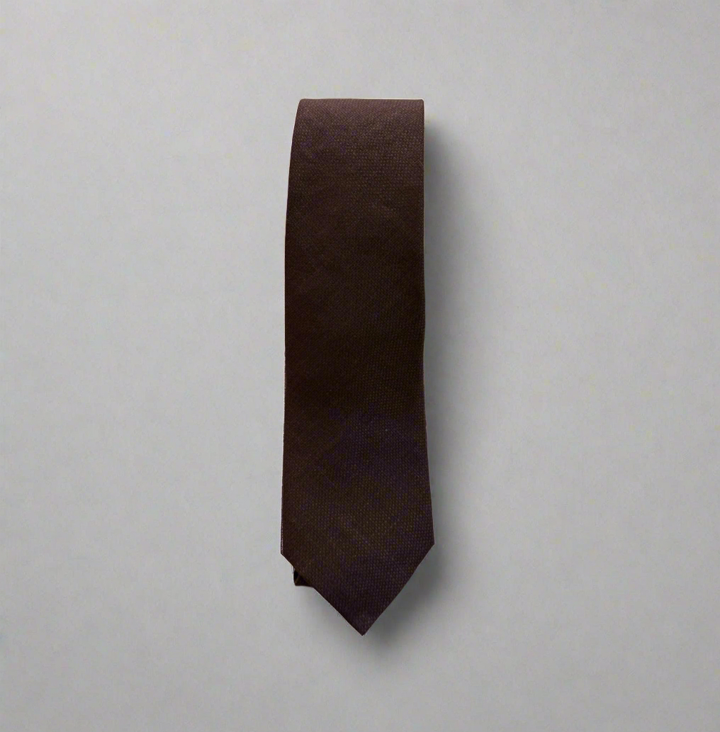 The Brown Textured Tie