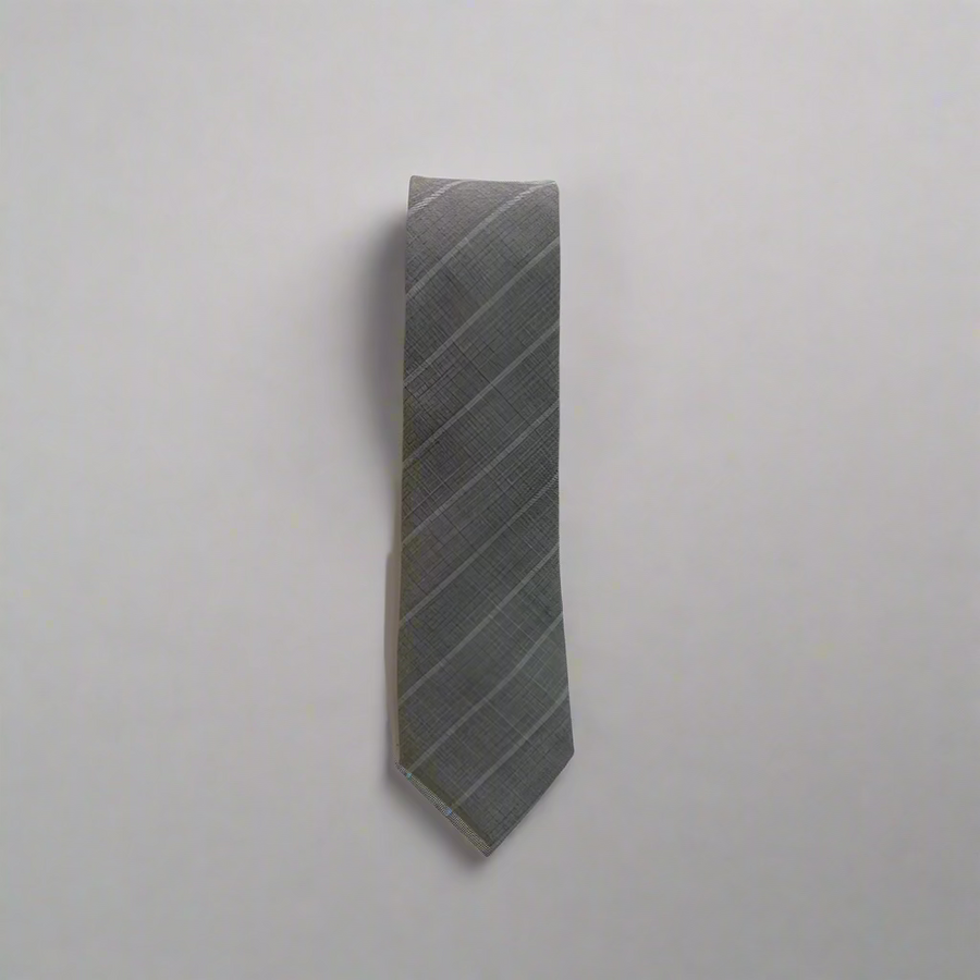 Big Stripe Gray Tie