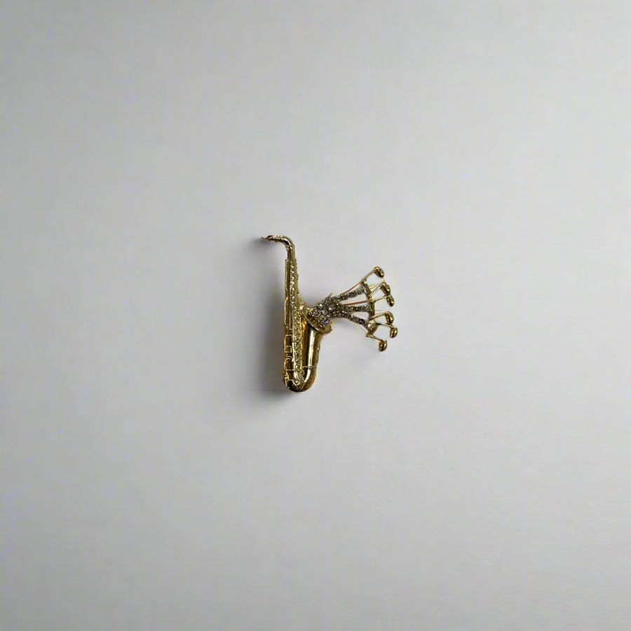 Vintage Saxophone Brooch/Pin